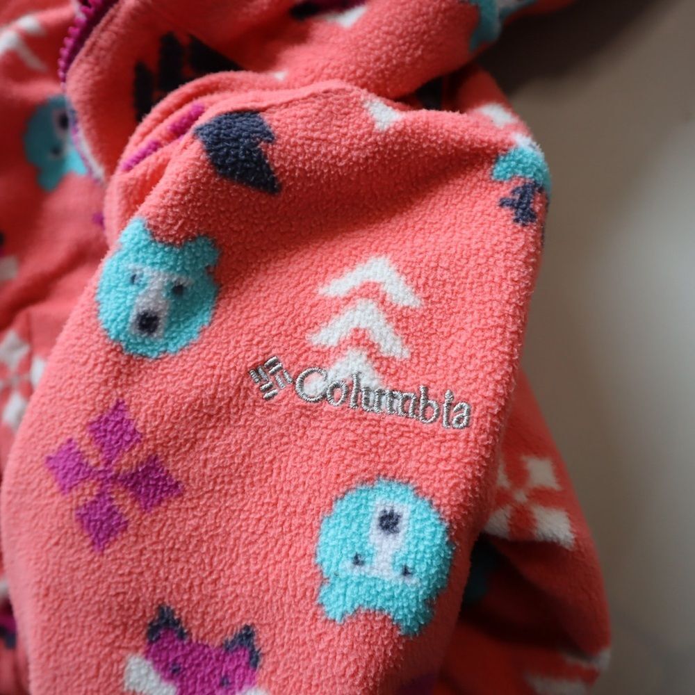 Columbia Toddler Double Trouble Jacket 2t  Wild Fuchsia/Blush Pink Woodlands - Picture 8 of 8